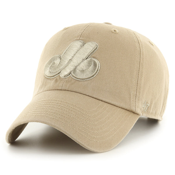 Montreal Expos MLB 47 Brand All Khaki Clean Up Adjustable Hat