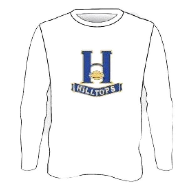 HT24 - Long Sleeve Cotton/Poly Tee - White