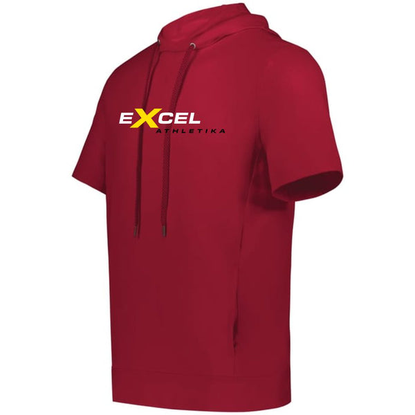 EX24 - Ventura Soft Knit Short Sleeve Hoodie - Red