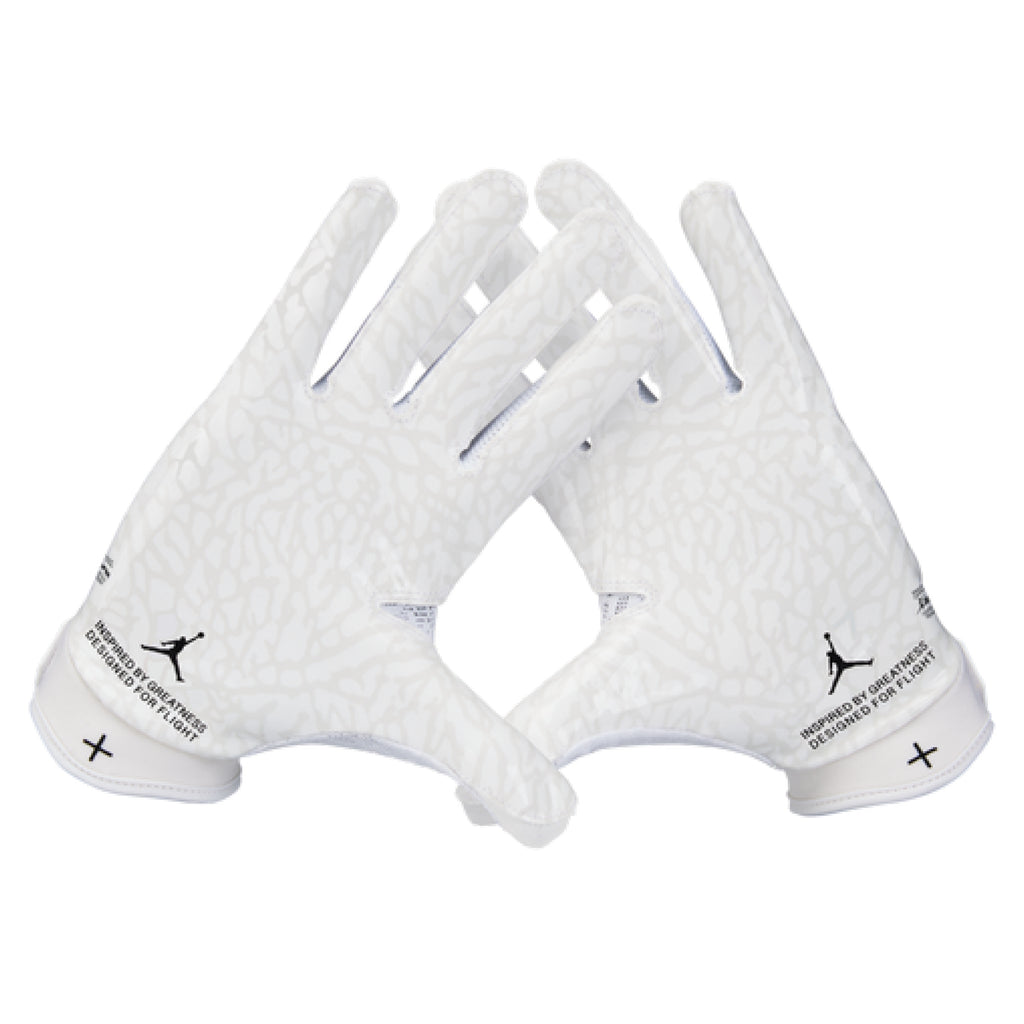 Jordan Fly Lock Football Gloves - White