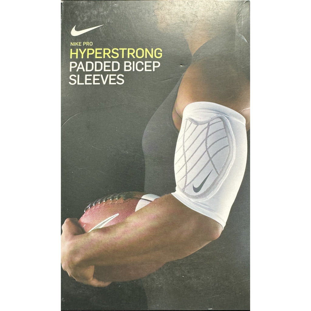 Nike Pro Hyperstrong Padded Bicep Sleeves - White