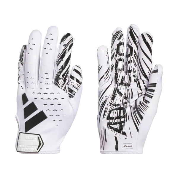 Adidas Adizero 13 Football Receiver Gloves - White/Black