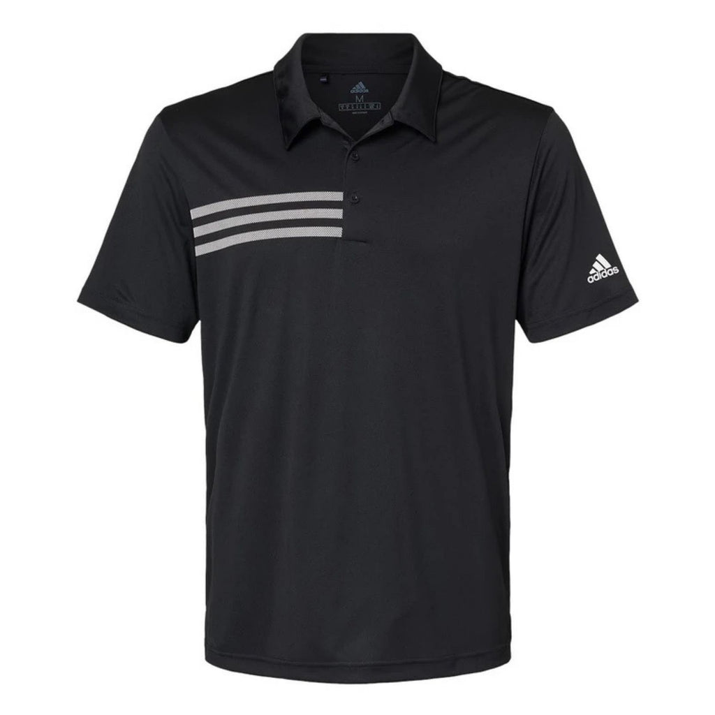Adidas 3-Stripes Chest Polo Black