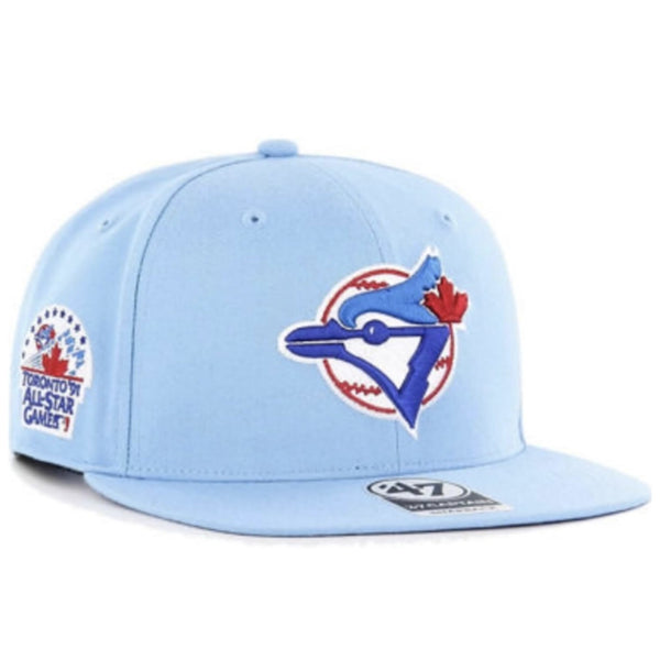'47 Toronto Blue Jays 1991 All Star Game Cooperstown Light Blue Sure Shot Cap Captain Snapback Hat