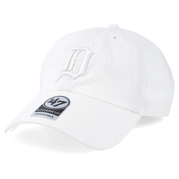 47 Clean Up Cap - Detroit Tigers All White