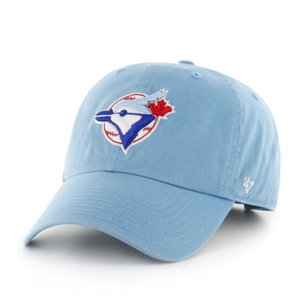 47 Brand Toronto Blue Jays Cooperstown Clean Up Hat - Light Blue