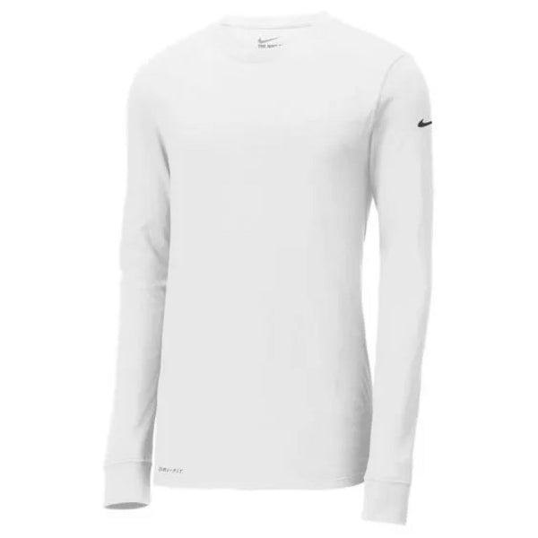 Nike Dri-Fit Long Sleeve Tee White