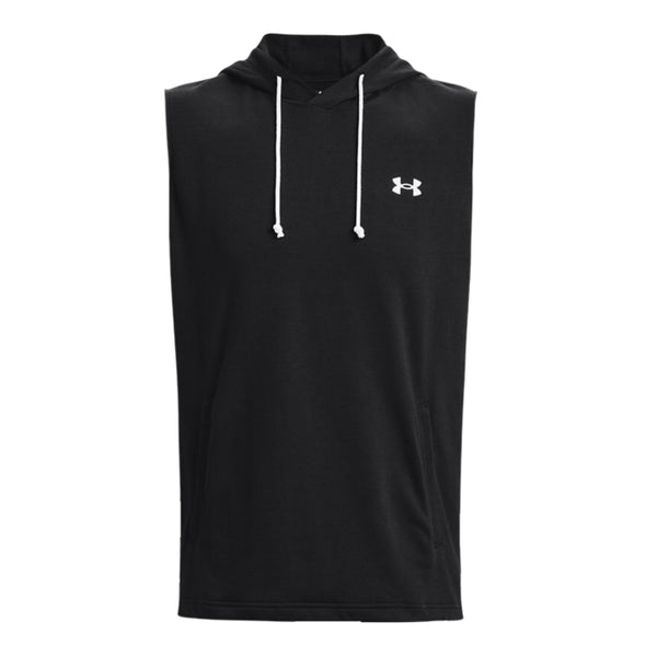 Under Armour Men's Rival Terry Sleeveless Hoodie Black