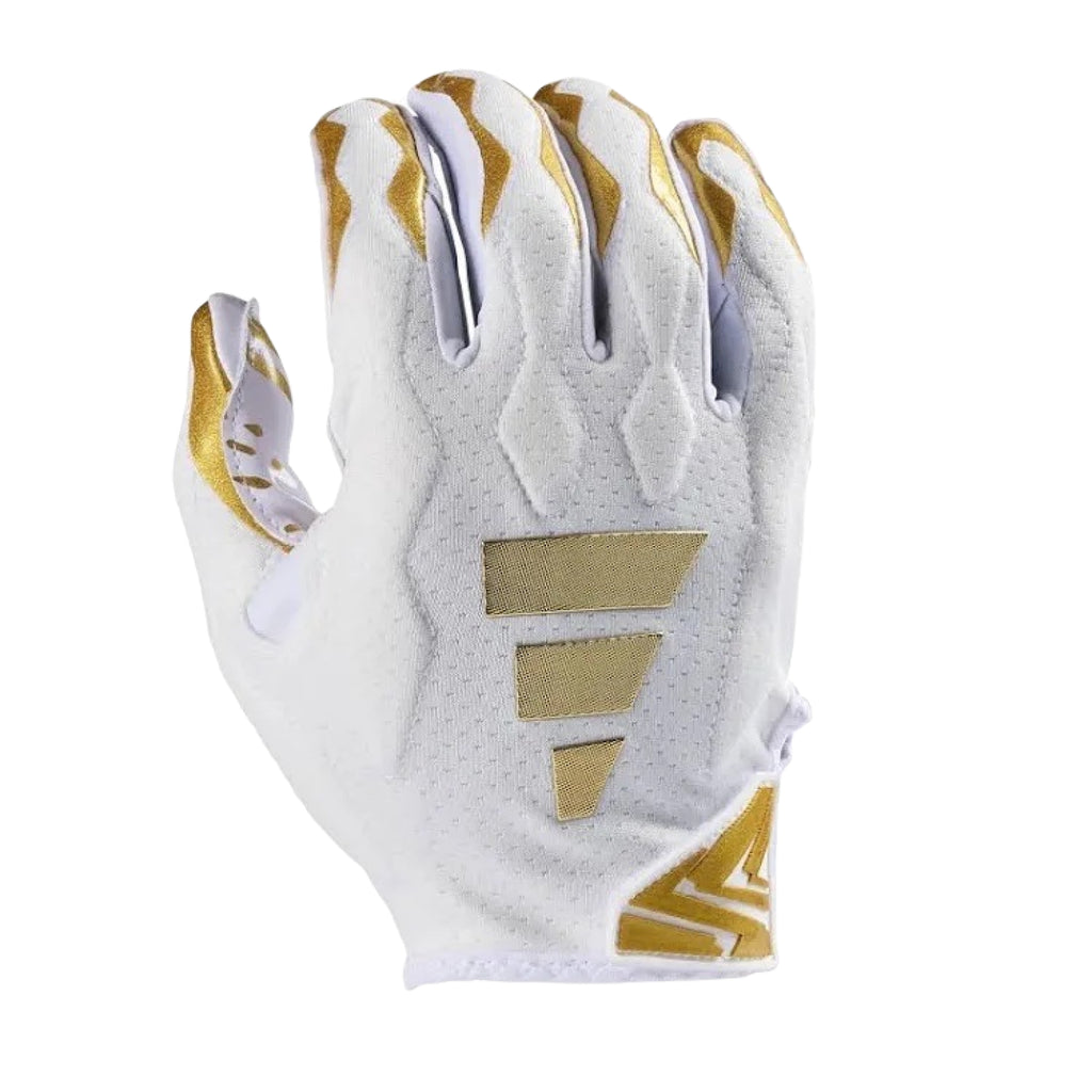 Adidas Freak 6.0 Football Receiver Gloves - White/Metallic Gold