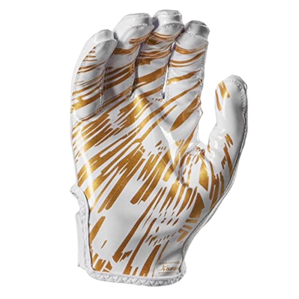 Adidas Freak 6.0 Football Receiver Gloves - White/Metallic Gold