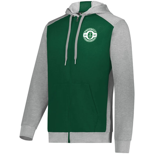 FBSK23 - Three Season Full Zip Hoodie - Dark Green/Grey Heather