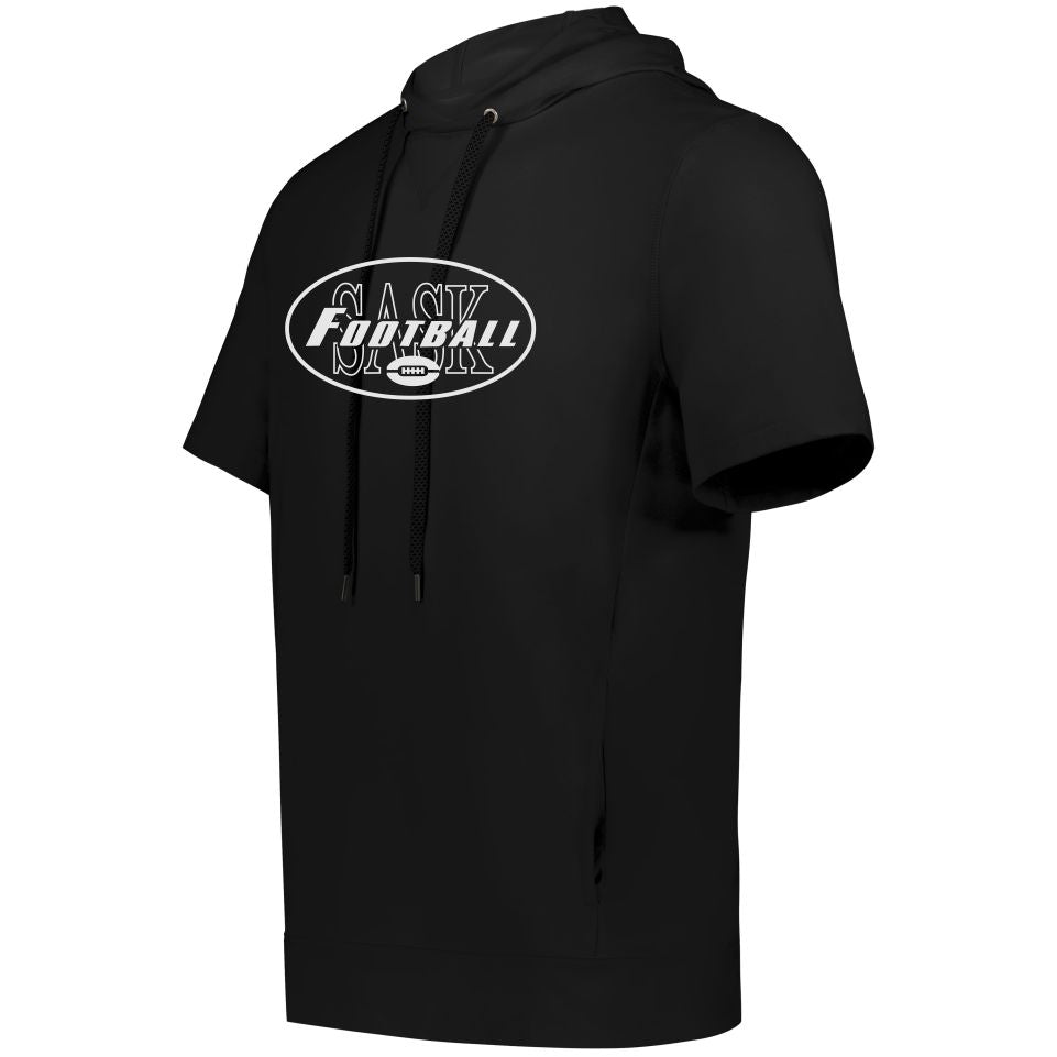 FBSK23 - Ventura Soft Knit Short Sleeve Hoodie - Black