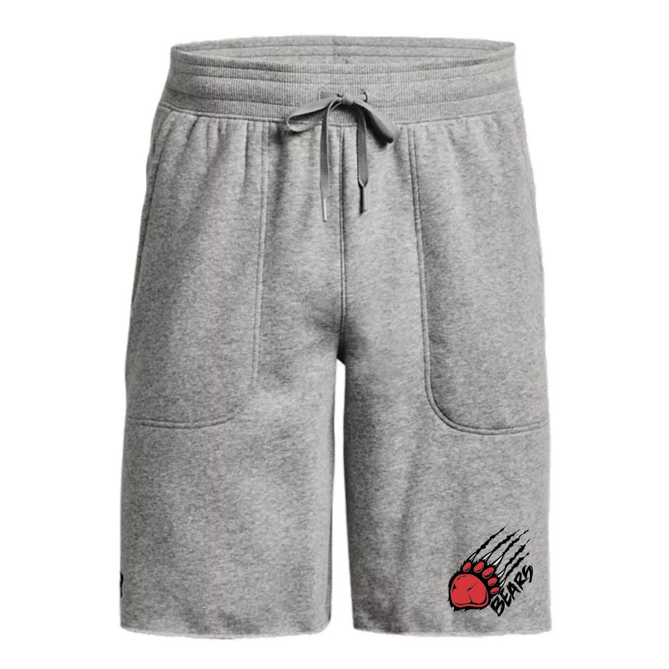 BAL23 - UA Hustle Fleece Shorts - True Grey Heather