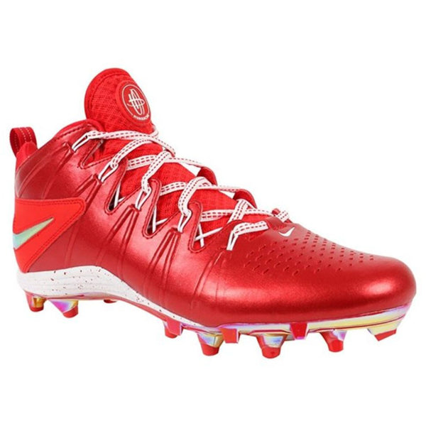 NIKE Men's Huarche Lacrosse Cleat - Red