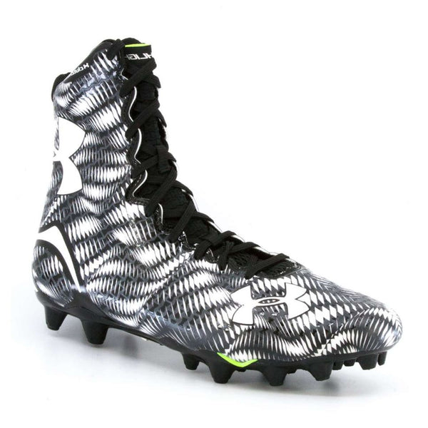 Under Armour UA Highlight MC Clutch Fit Football Cleats - Black & White